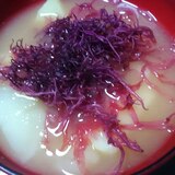 じゃがいもと布海苔の味噌汁＊